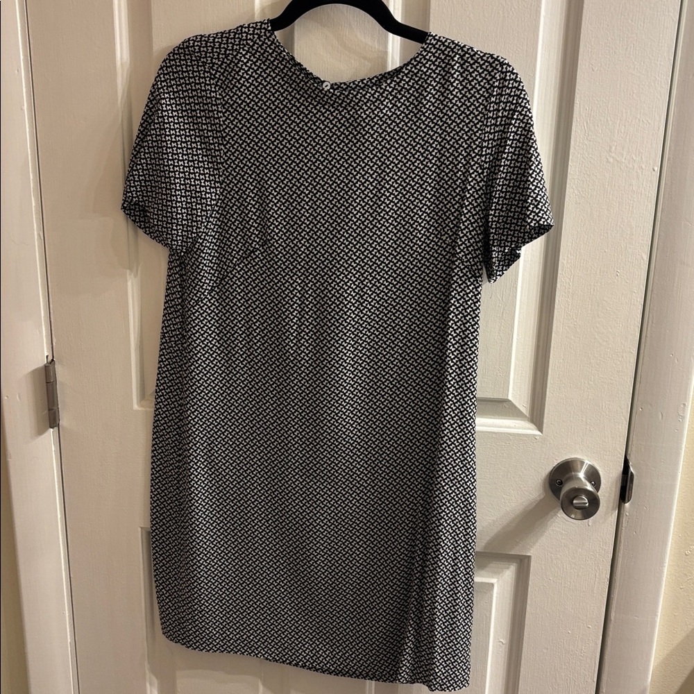 H&M Black and White Patterned Dress